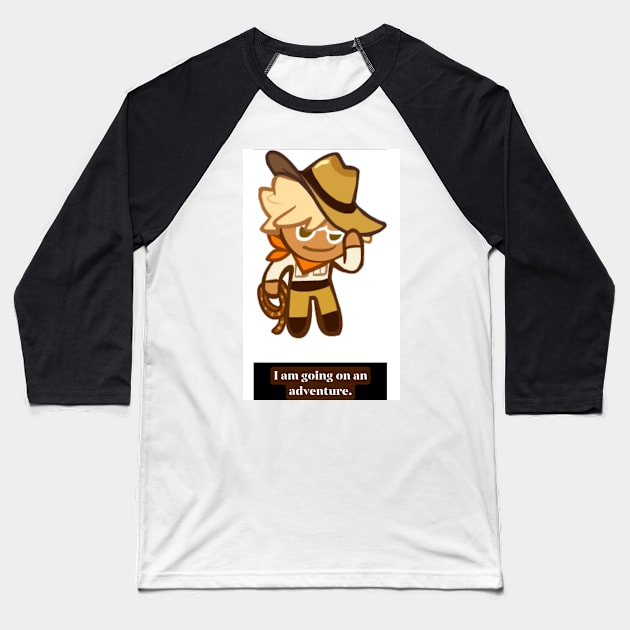 Adventure Cookie Baseball T-Shirt by christabat